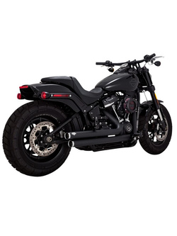 Pełny układ wydechowy Vance & Hines Big Shots Staggered do wybranych modeli Harleya Davidsona Czarny Mat