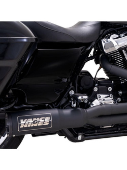 Pełny układ wydechowy Vance & Hines Hi-Output do wybranych modeli Harleya Davidsona Czarny Mat