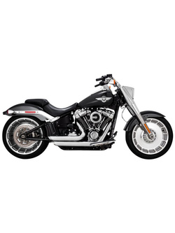 Pełny układ wydechowy Vance & Hines Shortshots Staggered do Harleya Davidsona FLFB 1750 ABS / FXBR 1750 ABS (18-20), FXDR 1868 ABS (19) Chromowany