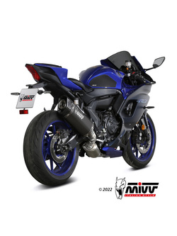 Pełny układ wydechowy z homologacją (SR-1) MIVV do Yamaha YZF-R7 (22-) czarny