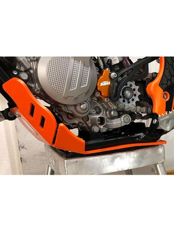 Płyta pod silnik AXP Racing Xtrem KTM 150EXC TPI/150XCW TPI (20-22), 125EXC/125XCW (17-19) pomarańczowa