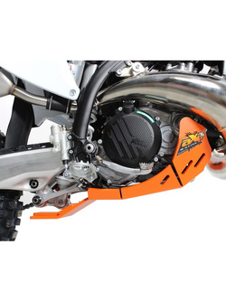 Płyta pod silnik AXP Racing Xtrem KTM 250SX/300SX/250XC/300XC (23-) z osłoną podnośnika pomarańczowa 