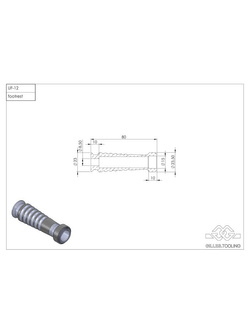 Podnóżek sportowy GILLES UF-12 aluminiowy czarny