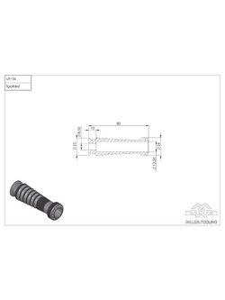 Podnóżek sportowy GILLES UF-16 (UF-21) Ducati (wybrane modele) aluminiowy czarny