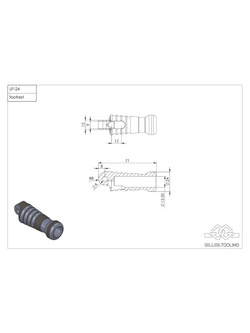 Podnóżki składane GILLES UF-25 aluminiowe czarne