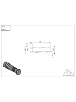 Podnóżki sportowe GILLES RGK-310-UF16 Kawasaki (wybrane modele) aluminiowe czarne