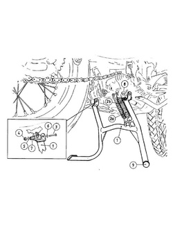 Podstawka centralna Hepco&Becker do BMW F 650 GS Dakar (04-07)/G 650 GS Sertao