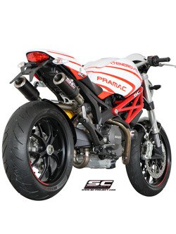 Podwójny tłumik SC-Project CR-T Carbon - Ducati Monster 1100 / S [09-10]