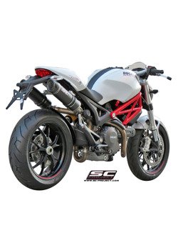 Podwójny tłumik SC-Project GP-Tech Carbon - Ducati Monster 1100 / S [09-10]