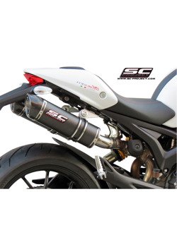 Podwójny tłumik SC-Project GP-Tech Carbon - Ducati Monster 1100 / S [09-10]