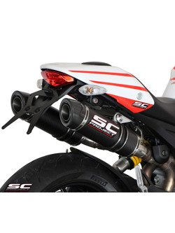 Podwójny tłumik SC-Project GP-Tech Carbon - Ducati Monster 1100 / S [09-10]