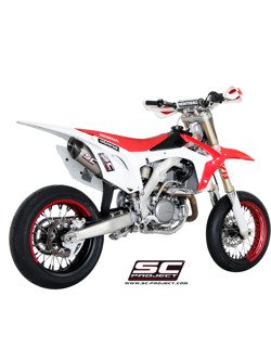 Pojedynczy owalny tłumik SC-Project do Honda CRF 450R [14-16]