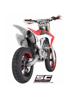 Pojedynczy owalny tłumik SC-Project do Honda CRF 450R [14-16]