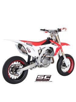 Pojedynczy owalny tłumik SC-Project do Honda CRF 450R [14-16]