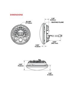 Reflektor motocyklowy 8790 Adaptive 2 J.W. Speaker LED 7"