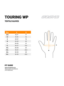 Rękawice motocyklowe Ozone Touring czarne 