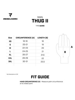 Rękawice motocyklowe Rebelhorn Thug II czarne