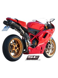 SC-Project tłumik podwójny Oval Titanium / Carbon - Ducati 848 [07-13]