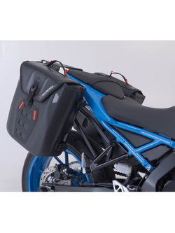 Sakwy motocyklowe wodoodporne SysBag WP M/M SW-MOTECH + stelaże SLC Suzuki GSX 8S (23-)/ GSX 8R (24-) (pojemność: 2 x 17-23L)