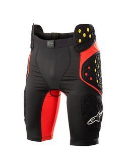 Spodenki ochronne Alpinestars Sequence Pro czarno-czerwone