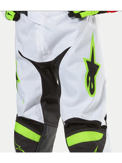 Spodnie cross dziecięce Alpinestars MX Racer Lucent biało-żółte-fluo