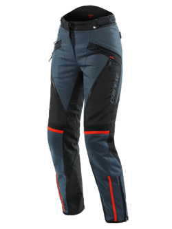 Spodnie motocyklowe damskie tekstylne Dainese Tempest 3 D-Dry® niebiesko-czarno-czerwone