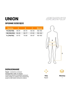 Spodnie motocyklowe dziecięce Ozone Union Junior czarne