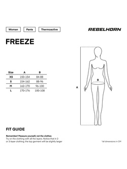 Spodnie termoaktywne damskie Rebelhorn Freeze II czarne