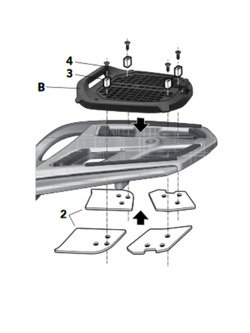 Stelaż Shad pod kufer centralny BMW R 1200 RT (09-13)