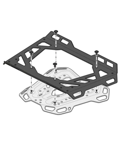 Stelaż centralny Adventure-Rack SW-MOTECH BMW R 1300 GS Adventure (24-) [do oryginalnego bagażnika BMW]
