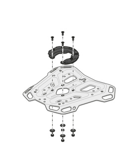 Stelaż centralny Adventure-Rack SW-MOTECH Ducati Multistrada V4 / S / S Sport / V4 Pikes Peak (20-)