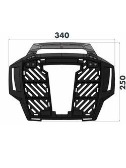 Stelaż centralny AluRack Hepco&Becker Moto Guzzi V100 Mandello / S (22-)