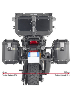 Stelaże Kappa pod kufry boczne Trekker Outback MONOKEY® CAM-SIDE Givi/Kappa Harley Davidson Pan America 1250 (21)