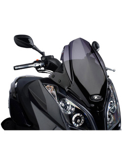 Szyba PUIG V-Tech Sport do Kymco DOWNTOWN 125i / 300i, GRAND DINK 125 / 300, SUPERDINK 125i / 300i / 350i, X-TOWN 125 / 300 mocno przyciemniana