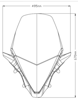 Szyba PUIG V-Tech do Honda PCX 125 (21-) lekko przyciemniana