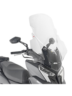 Szyba do skutera GIVI Kymco Dink 125/ 150 Flat/ R Tunnel (23-) przezroczysta [mocowanie w zestawie]