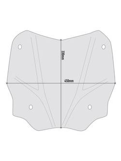 Szyba motocyklowa GIVI Honda SH 125-150 (20-)/ SH 350 (21-) przyciemniana