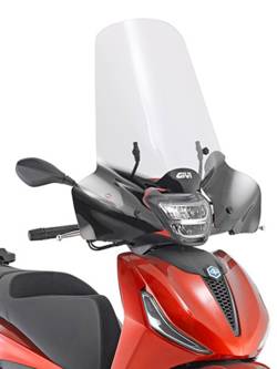 Szyba motocyklowa GIVI do Piaggio Beverly 300/400 HPE (21-) przezroczysta [mocowanie w zestawie]