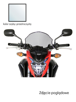 Szyba motocyklowa MRA Spoiler "NSM" Honda CB 500 F (16-18) przeźroczysta