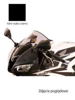 Szyba motocyklowa MRA oryginalny kształt "O" Honda CBR 600 RR (07-12) czarna