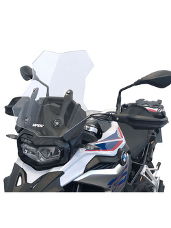 Zestaw: szyba motocyklowa WRS Caponord + mocowanie BMW F 850 GS (18-23), F 800 GS/ Adventure (24-) przezroczysta