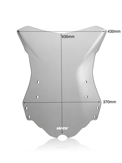 Szyba motocyklowa WRS Intermedio do Benelli TRK 502 / X (17-23) przyciemniana