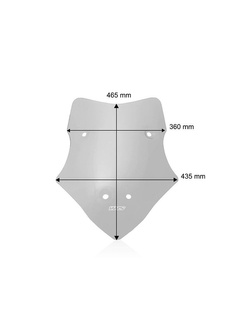 Szyba motocyklowa WRS Standard Ducati Multistrada V4/ S/ Sport/ Rally (20-) mocno przyciemniana