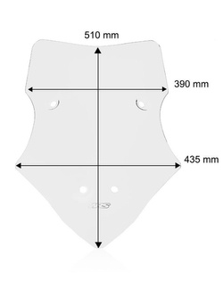 Szyba motocyklowa WRS Standard Plus Ducati Multistrada V4/ S/ Sport/ Rally (20-) przezroczysta