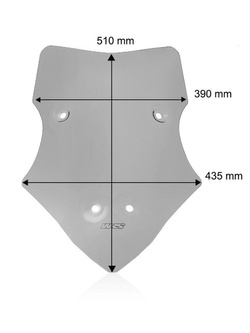 Szyba motocyklowa WRS Standard Plus Ducati Multistrada V4/ S/ Sport/ Rally (20-) przyciemniana