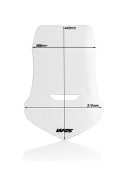 Szyba motocyklowa WRS Standard do Hondy NC 750 X (16-20) przezroczysta