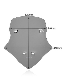 Szyba motocyklowa WRS Touring Ducati Multistrada V4/ S/ Sport/ Rally (20-23) przyciemniana