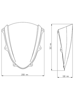 Szyba sportowa PUIG do Suzuki GSXR1000 / R (17-22) mocno przyciemniana