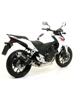 Tłumik Arrow Honda CB 500 F [13-18], CBR 500 R [13-18]  [Race-Tech, Dark Aluminium + stal]