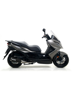 Tłumik Arrow Urban [Aluminium "Dark" + Nichrom "Dark"] - Kawasaki J 300 [17-20]